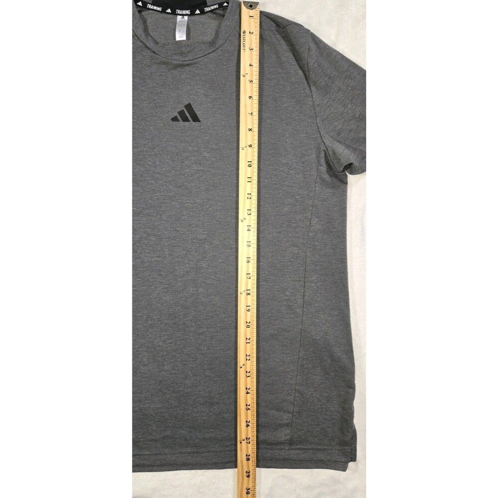 Mens Adidas Designed for Training  Workout Short Sleeve T Shirt Gray Large - Picture 5 of 7